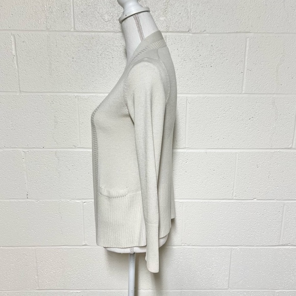Banana Republic Wool Blend Cream Open Cardigan w/Pockets Size XS - Picture 3 of 9